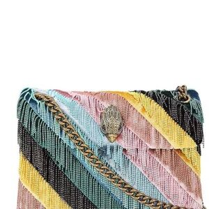 Kurt Geiger London Mini Kensington Beaded Fringe Crossbody Bag